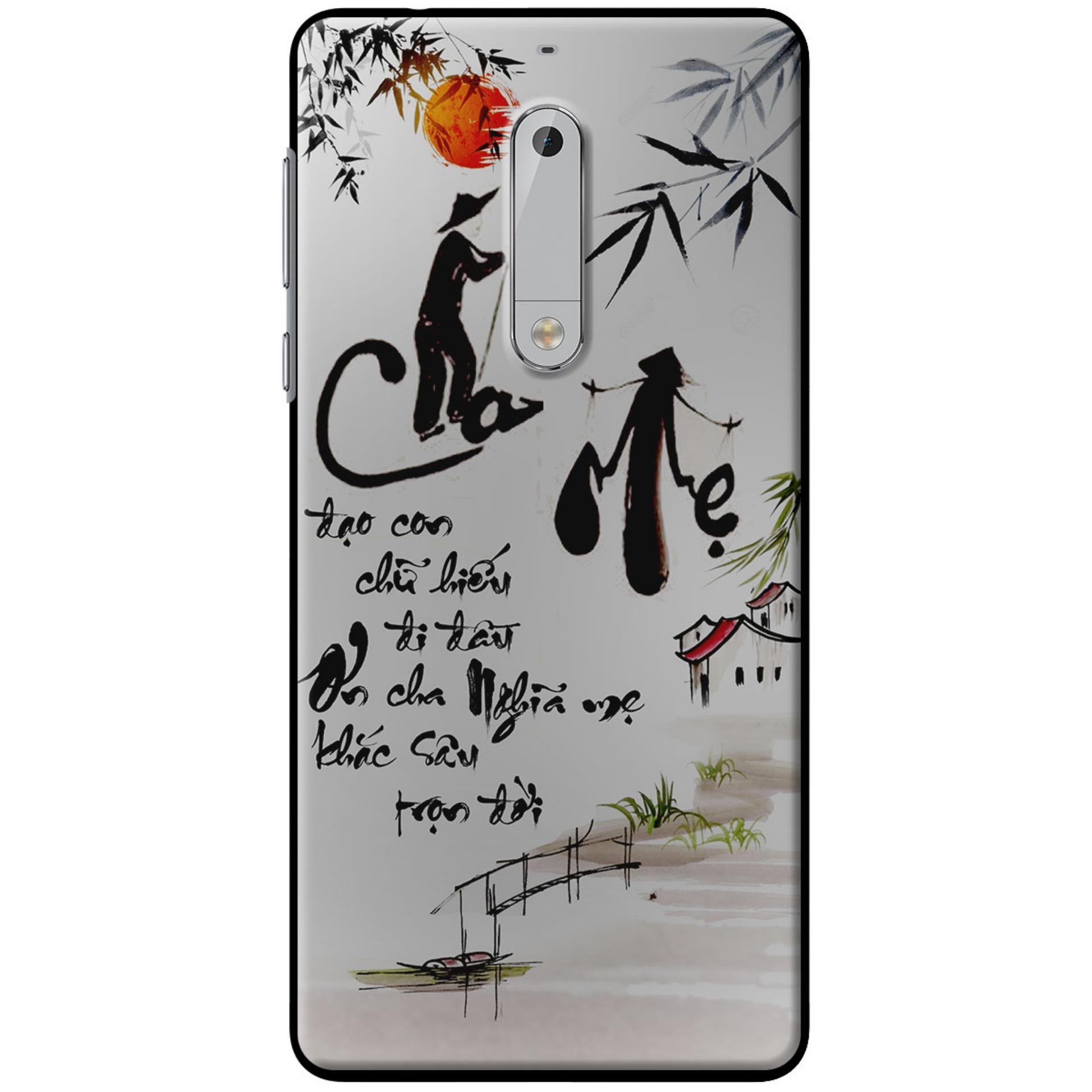 Silicone case for Nokia 5 - Thư pháp cha mẹ