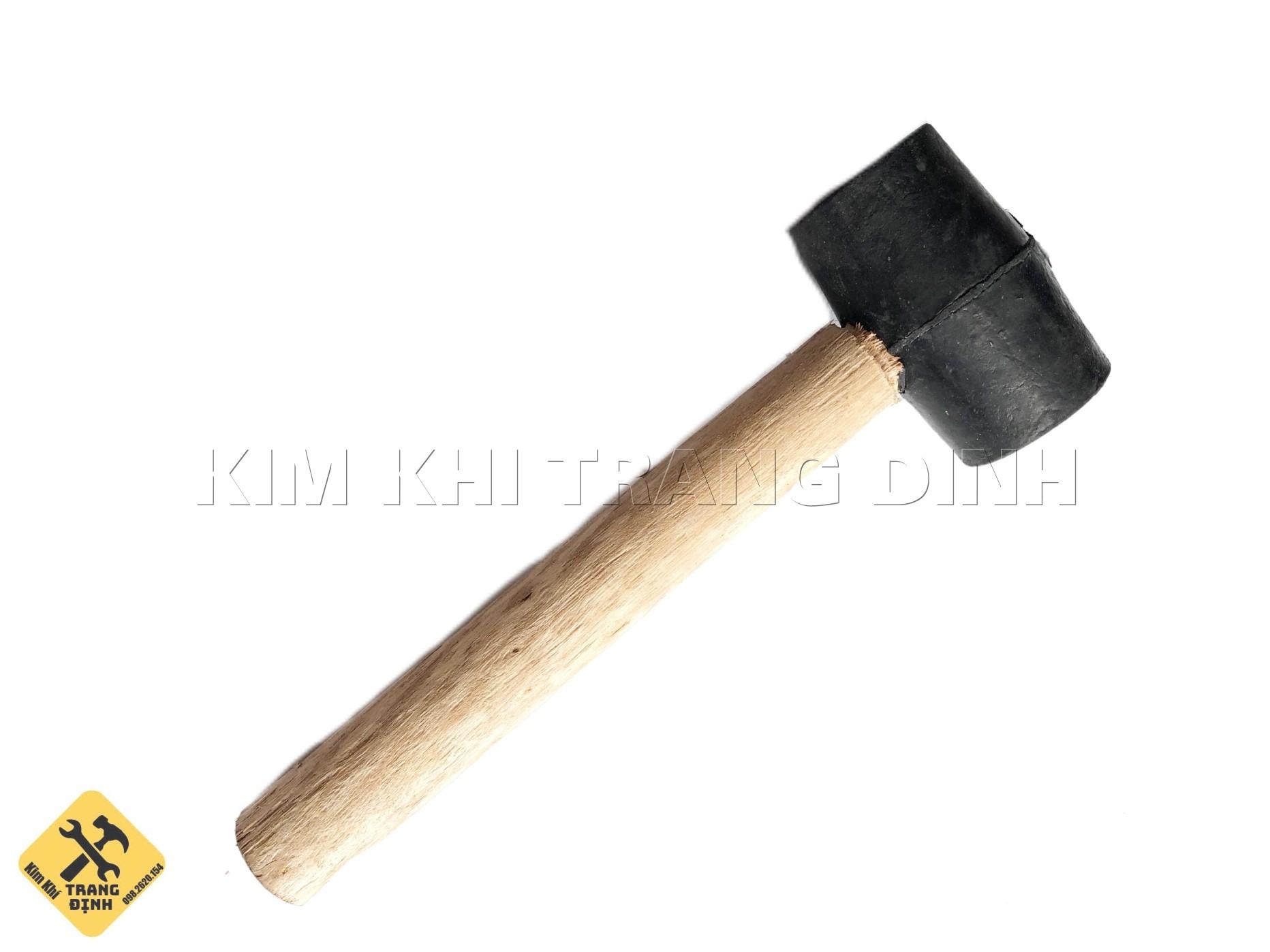 Búa cao su cán gỗ loại to siêu rẻ