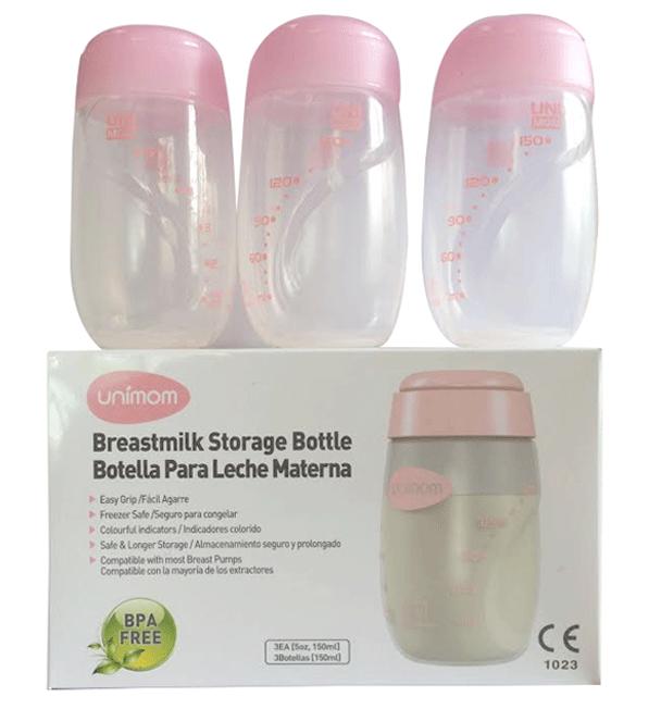 Bộ 3 bình trữ sữa Unimom