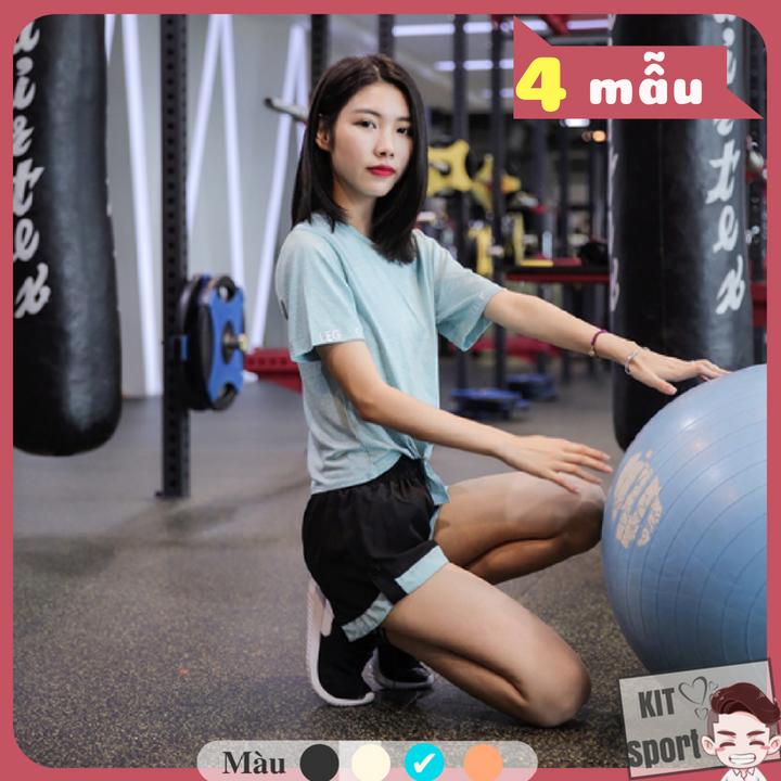 Áo thể thao nữ Shake - Cửa hàng phân phối KIT Sport - Hàng nội địa Trung(Women T-Shirt,đồ tập quần áo gym,mẫu ngắn, thể dục,thể hình, áo thun phông, Yoga, Aerobic,Zumba Fitness)