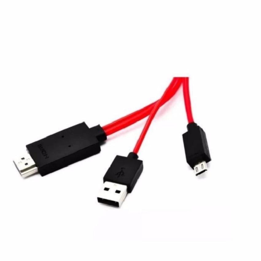 Bộ Cáp HDMI Micro USB chuẩn MHL - (Đỏ)
