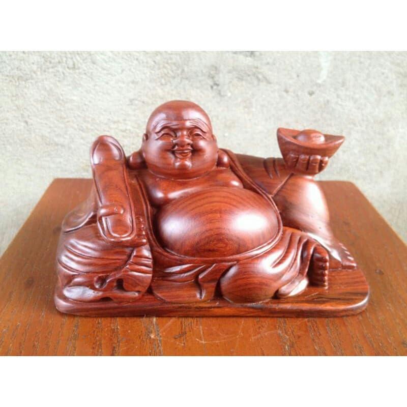 Tượng phật Di Lặc để xe ô tô gỗ hương