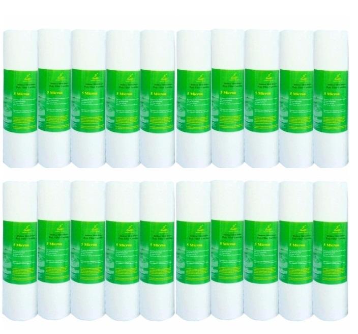 Giá giao buôn - Bộ 20 chiếc lõi lọc nước số 1 dành cho các loại máy lọc nước RO, tiêu chuẩn Mỹ