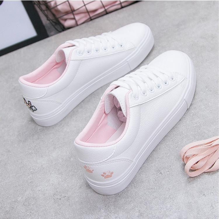 Giày sneaker nữ giày mèo phong cách mới 2018