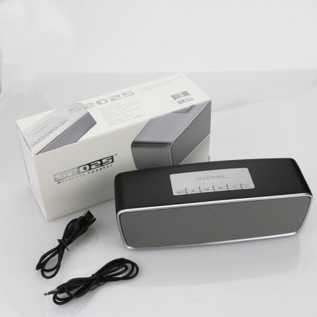 Loa bluetooth mini S2025 hỗ trợ USB thẻ nhớ TF , cổng AUX 3.5