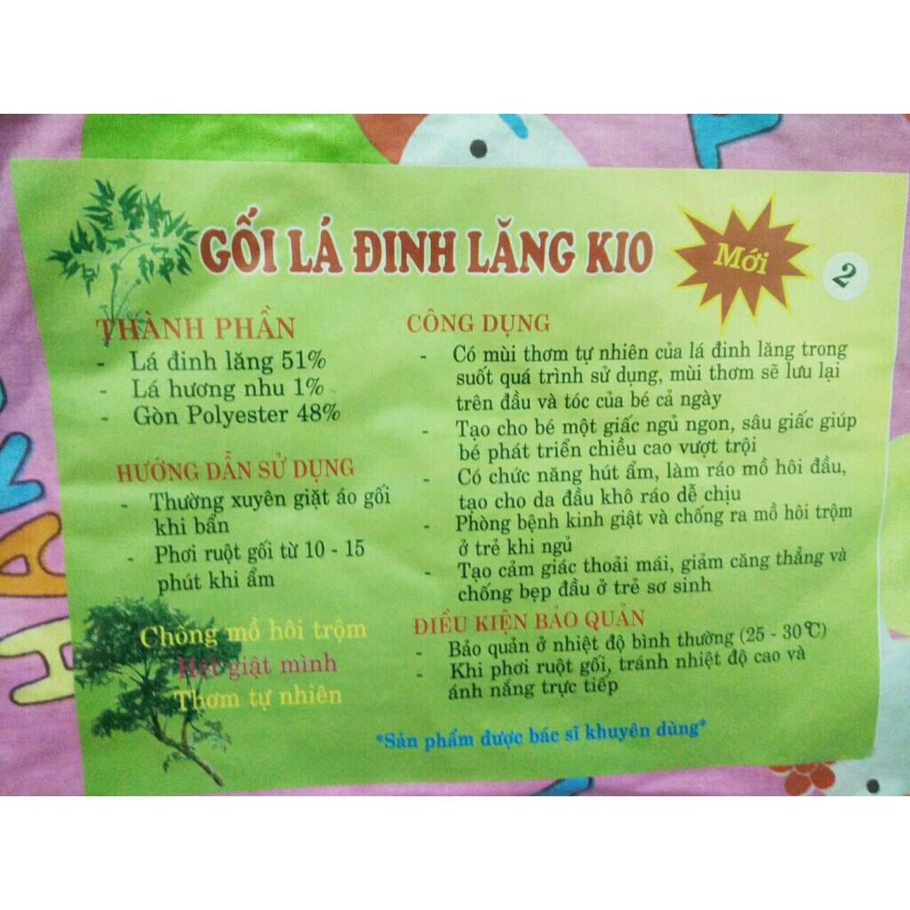 Gối lá đinh lăng cho bé 1-3 tuổi