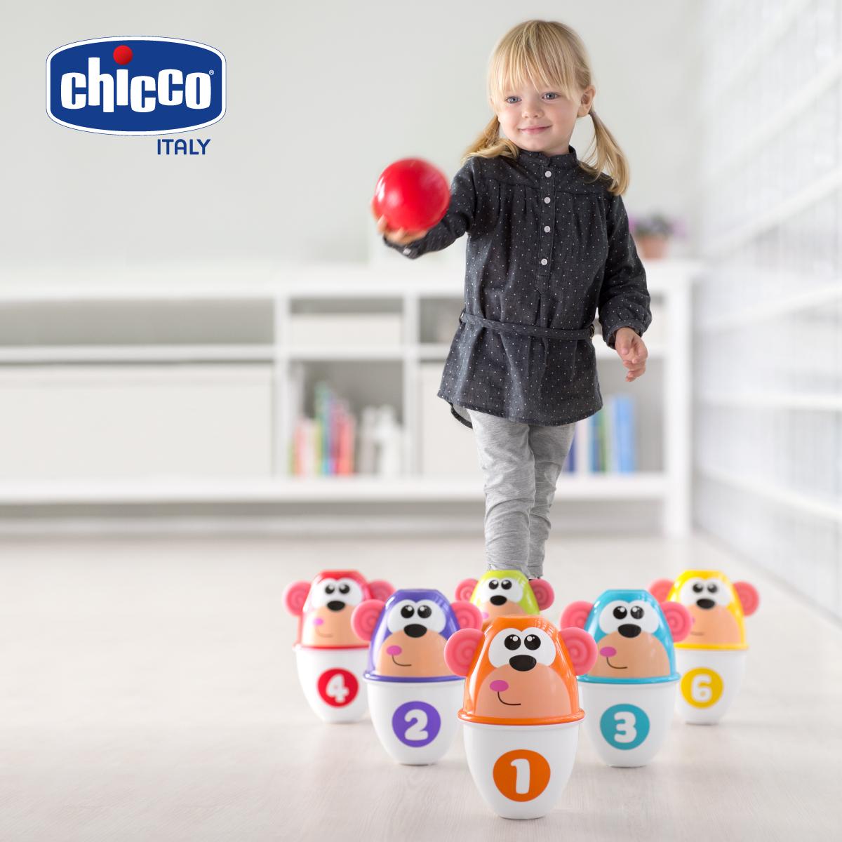 Bộ đồ chơi Bowling Khỉ con Chicco 18M+ ( bộ 6 chiếc)
