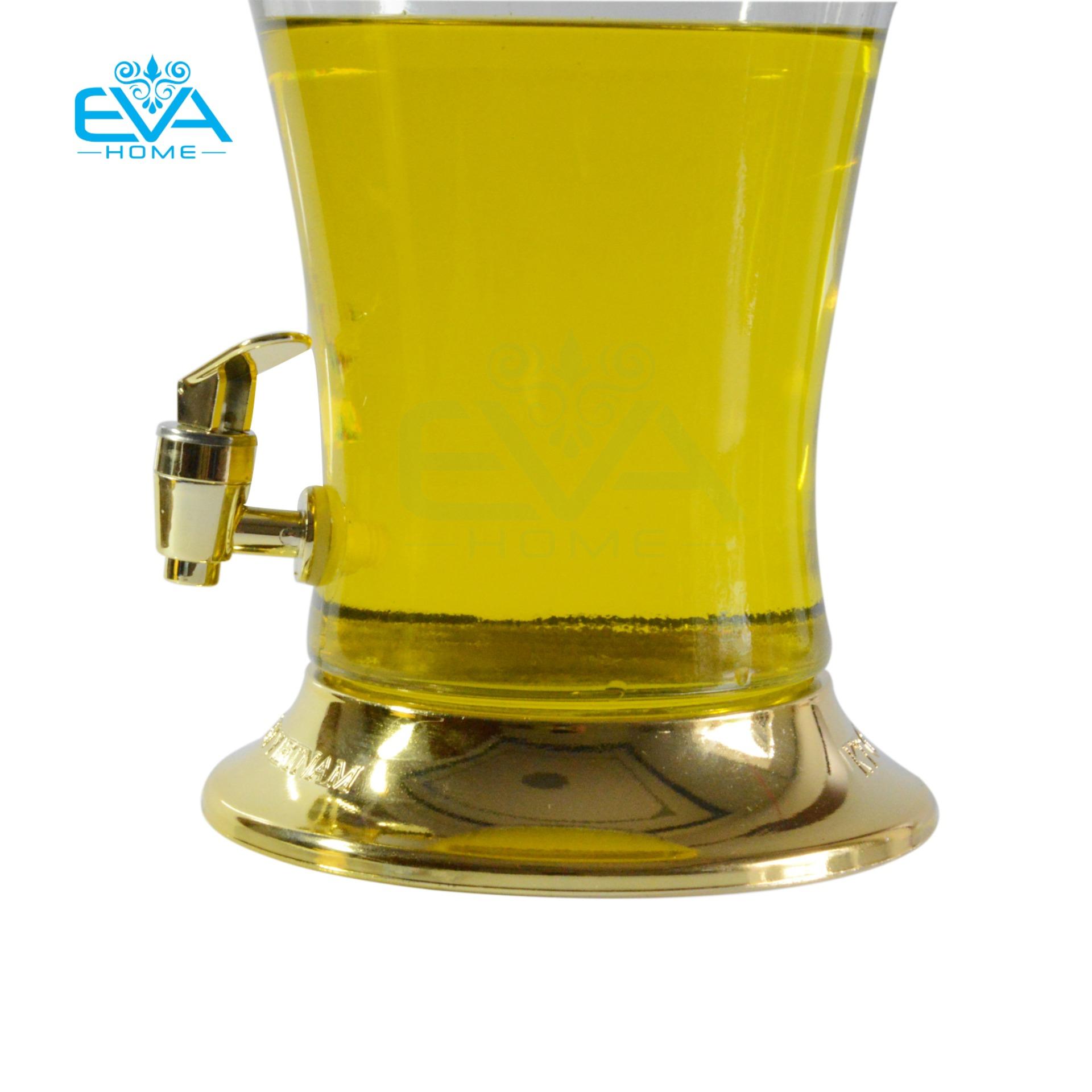 BÌNH THỦY TINH NGÂM RƯỢU SÂM 5L CÓ VAN