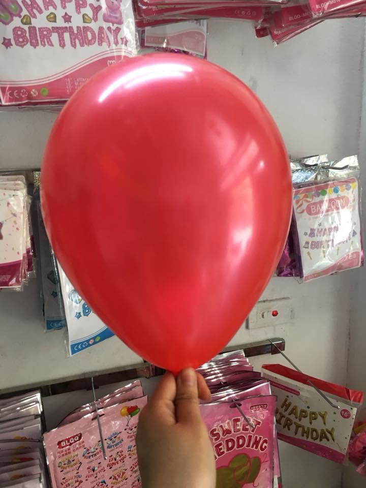 Túi 100 vỏ bóng bay màu đỏ 