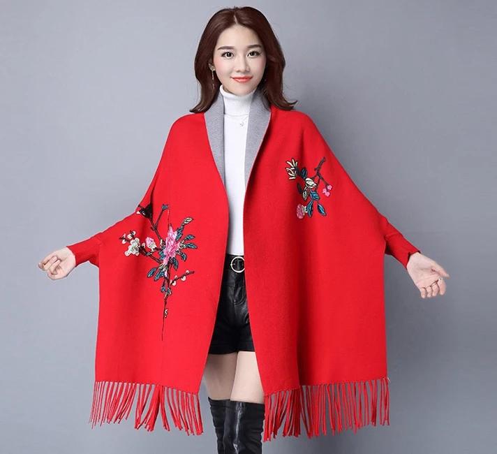 Áo choàng len thêu Quảng Châu