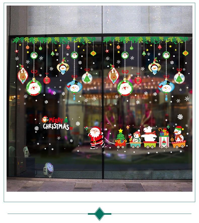 Decal trang trí GIÁNG SINH, NOEL độc đáo kích thước 45x60cm