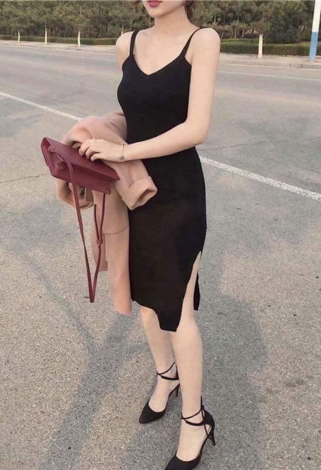 Đầm thun body 3 lỗ