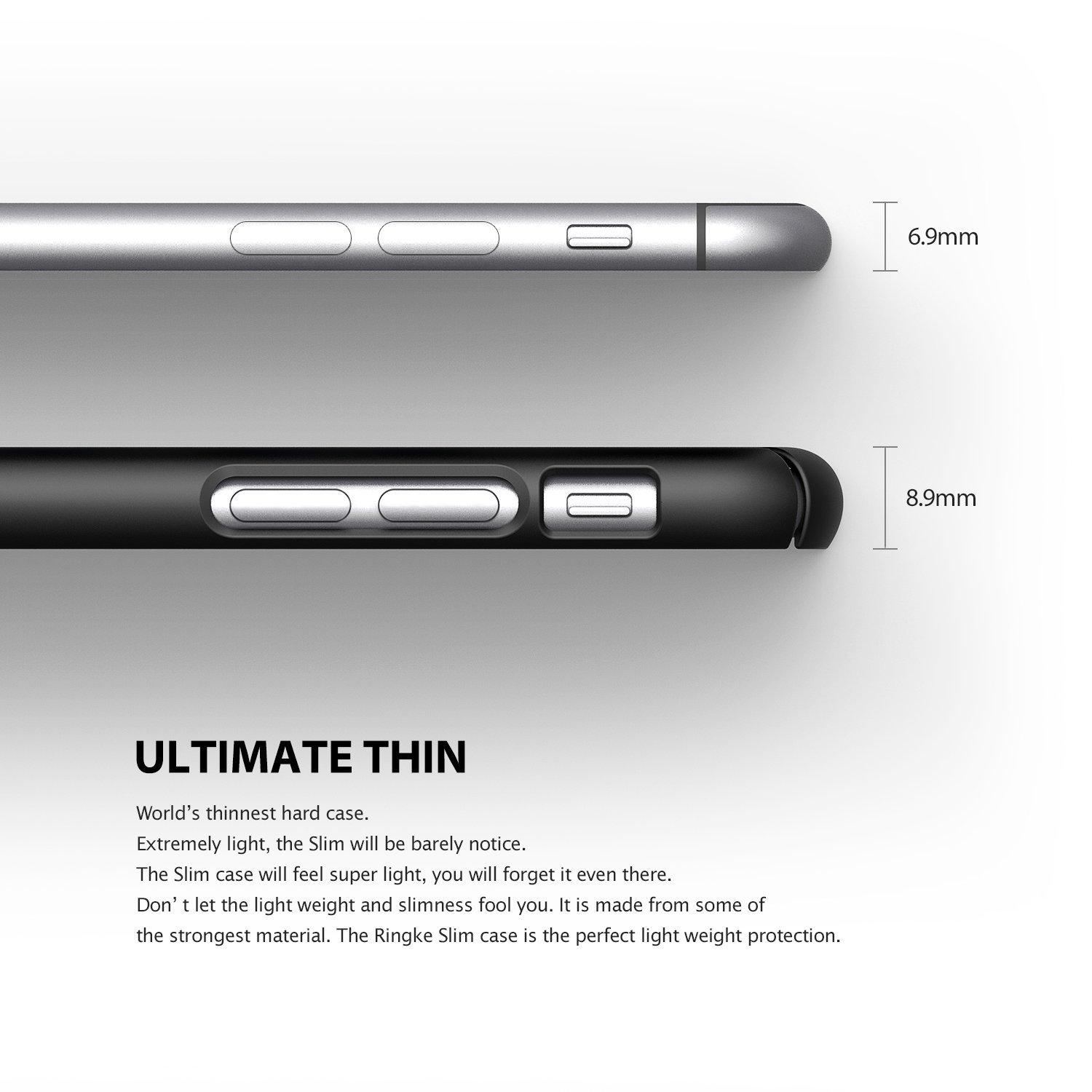 Ốp lưng iPhone 6 Plus / 6S Plus Ringke Slim (Frost Grey) - Hàng nhập khẩu