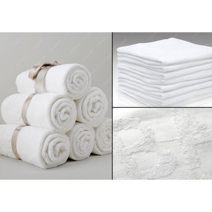[HCM]Combo 10 khăn mặt Khách sạn 34x82 100g Hàng Công ty