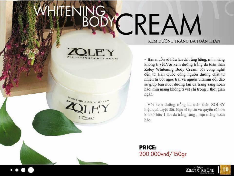 Kem body ZOLEy 100g