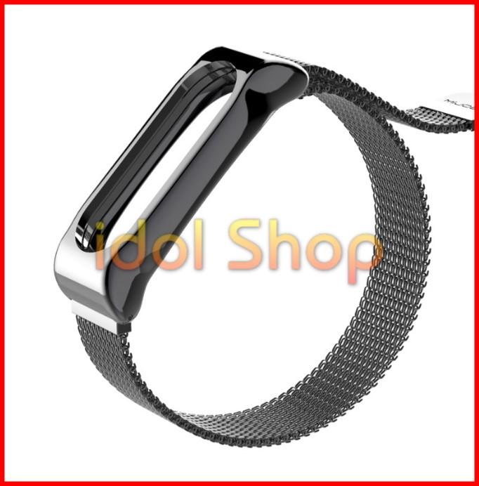 Dây đeo nam châm kim loại Miband 2 - Đen