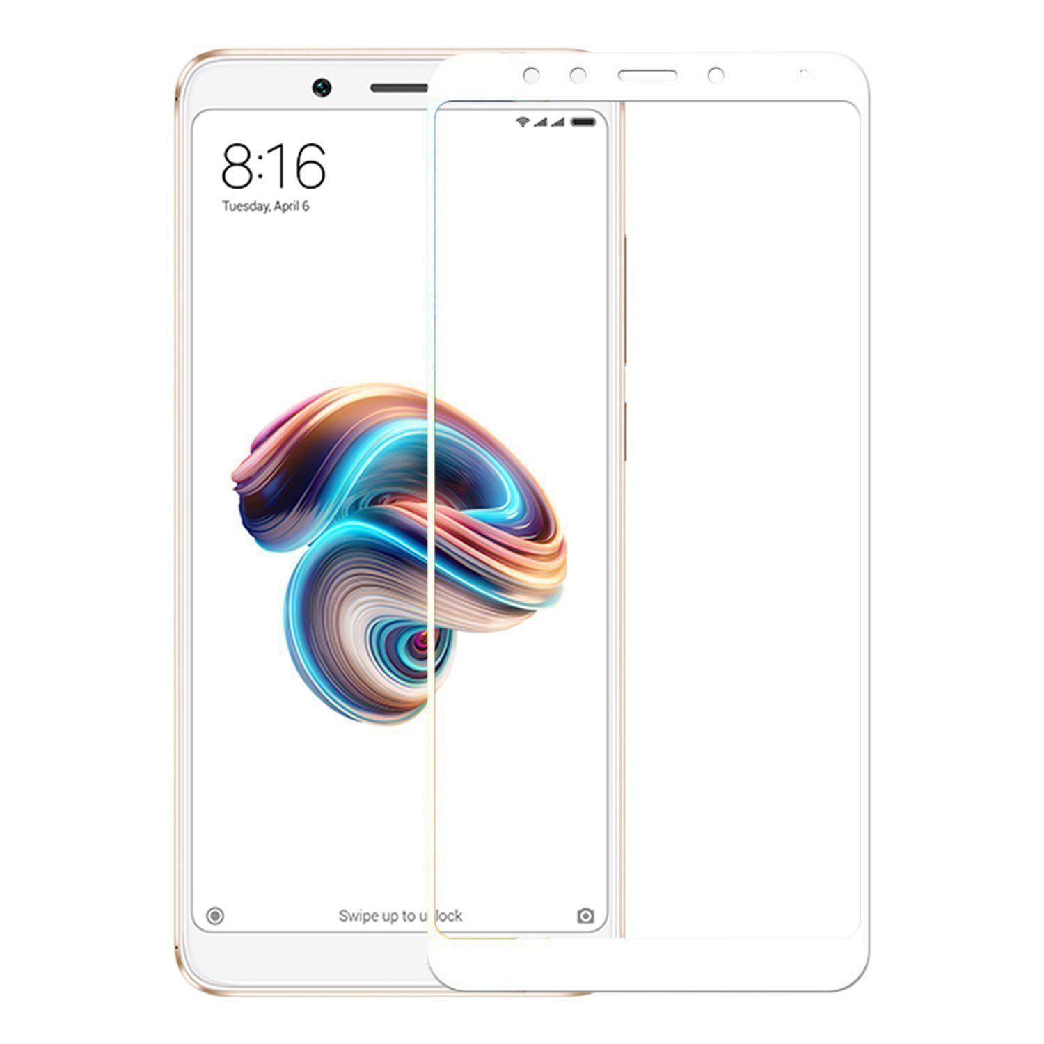 Kính cường lực 5D full keo cho Xiaomi Redmi Note 5 Pro (Trắng)