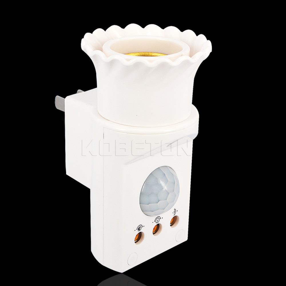 Gia Den Cam Ung, đui đèn cảm ứng CA06, đui đèn chống nước - Đui đèn thông minh cảm ứng chuyển động thân nhiệt | Tự động bật tắt ko cần công tắc‎