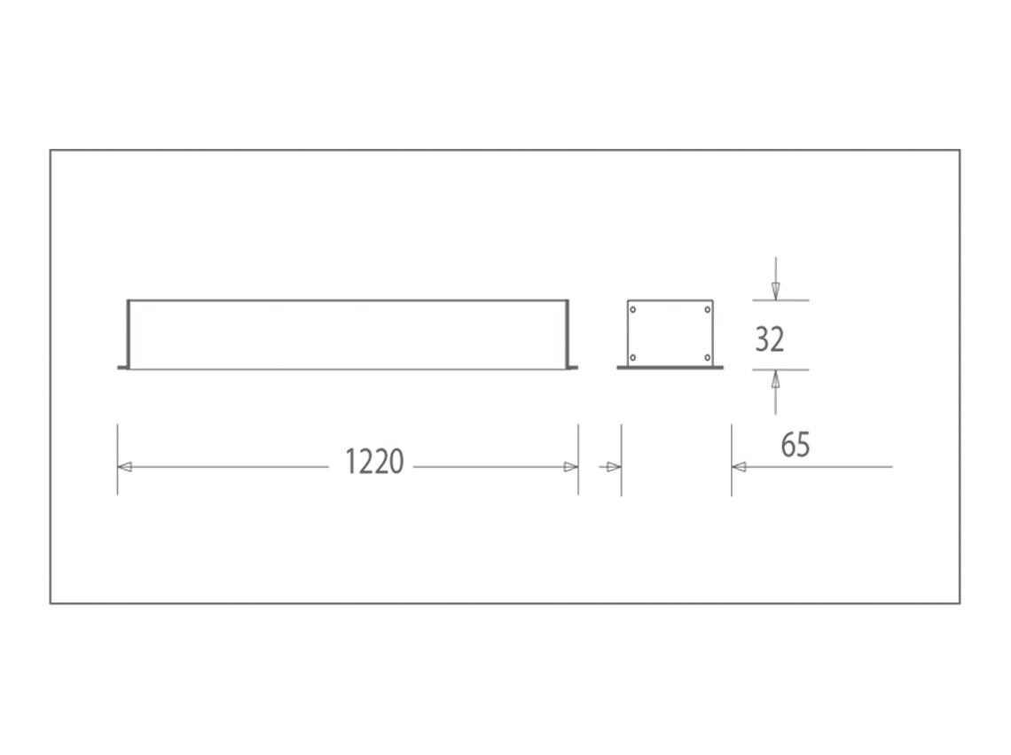 Đèn LED Thanh Âm (1220x65x32) MLL552-036WS658LB6/MLL552-036WS408LB6/MLL552-036WS278LB6