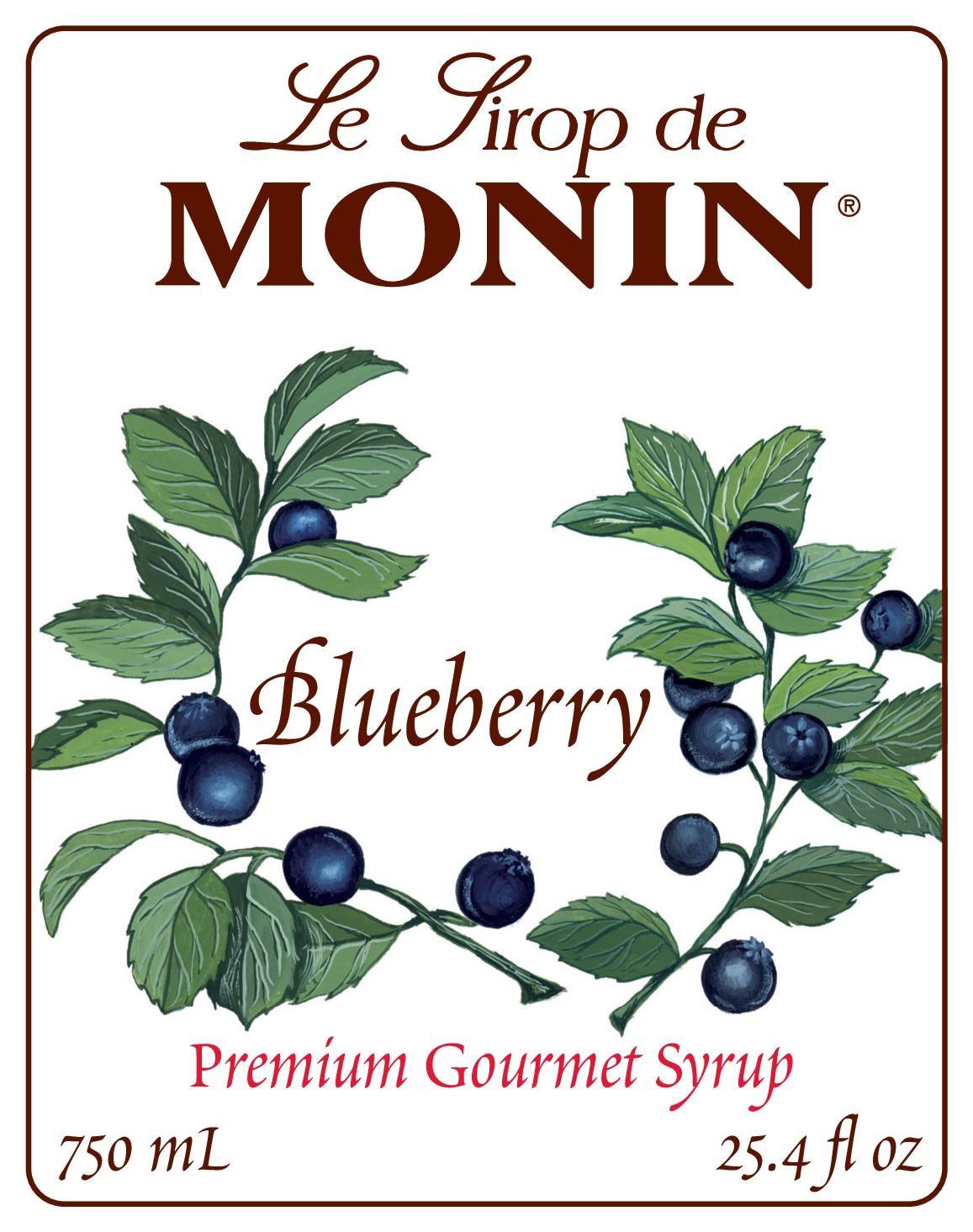 Syrup Monin Blueberry (hương Việt Quất) Chai 700ml