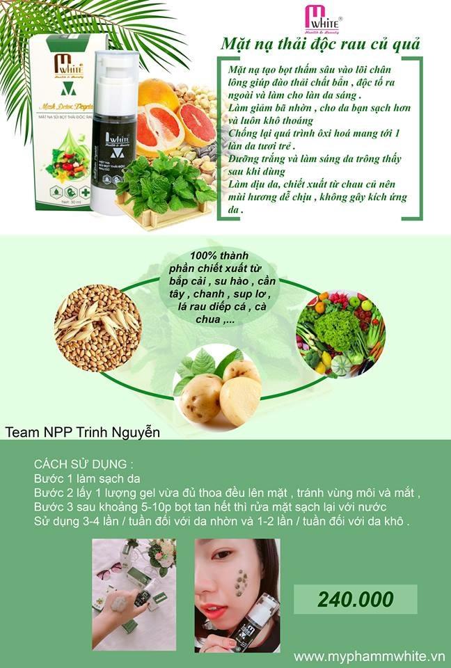 MẶT NẠ THẢI ĐỘC SỦI BỌT RAU CỦ QUẢ