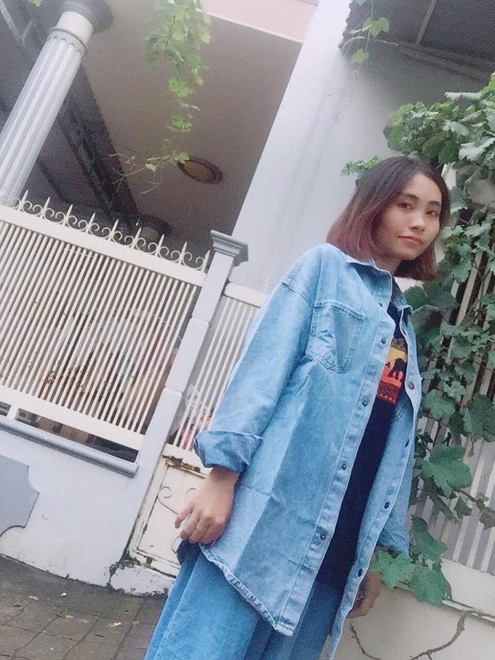 Áo Khoác Jean Form Dài (Xanh Nhạt)