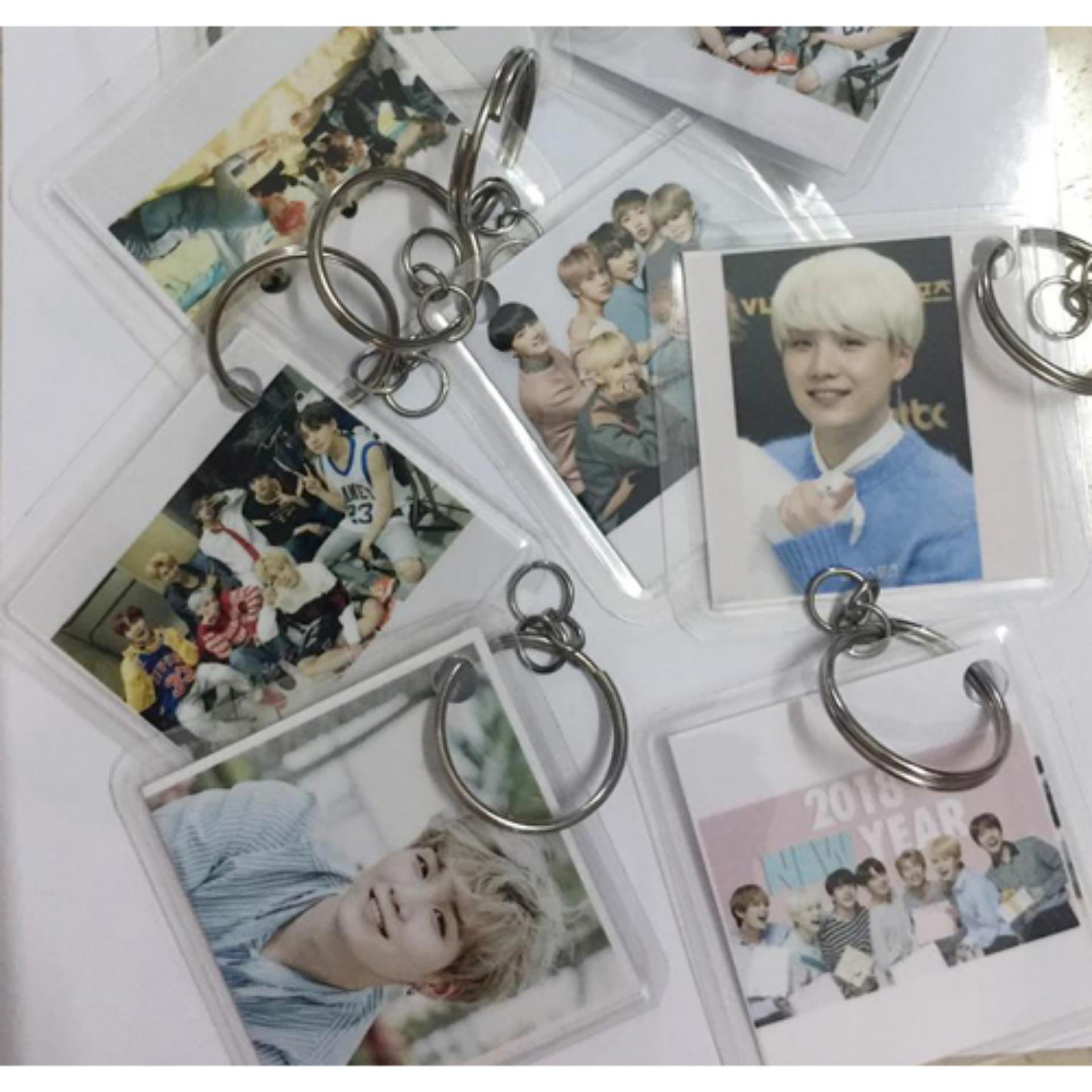 Combo 10 Móc khóa in hình BTS