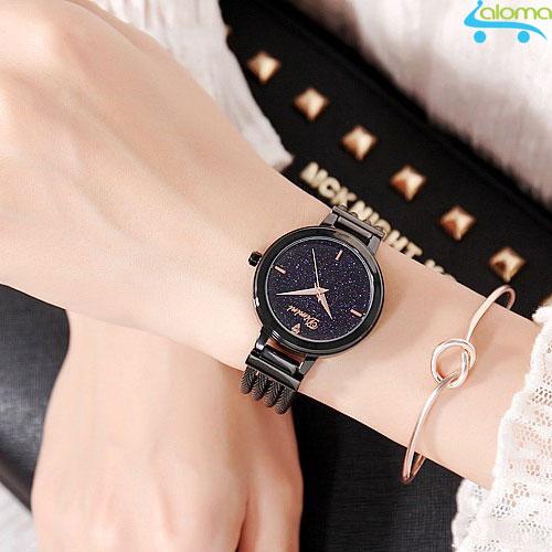 Đồng hồ nữ dây thép mặt đá Sapphire chống nước Dimini D5266 sang trọng lịch lãm quý phái đẳng cấp