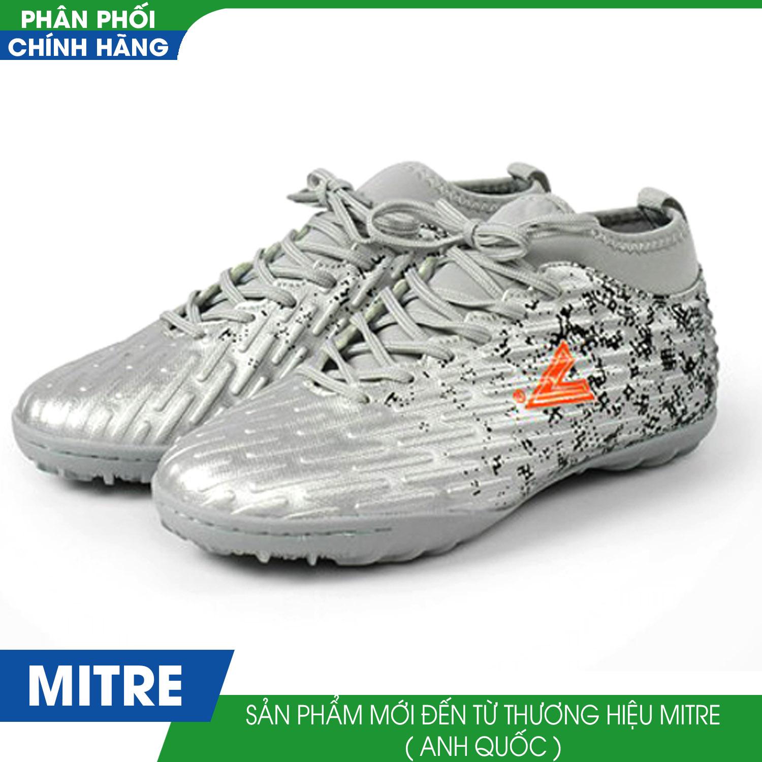 Giầy bóng đá sân cỏ nhân tạo Mitre 170501 ( bạc )