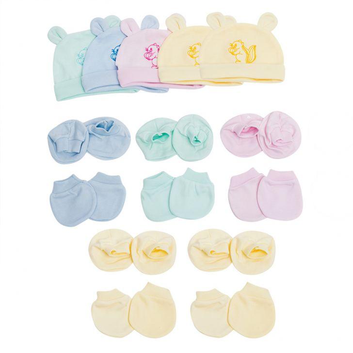 [HCM] 5 Bộ Bao tay chân và nón tai thỏ cho bé
