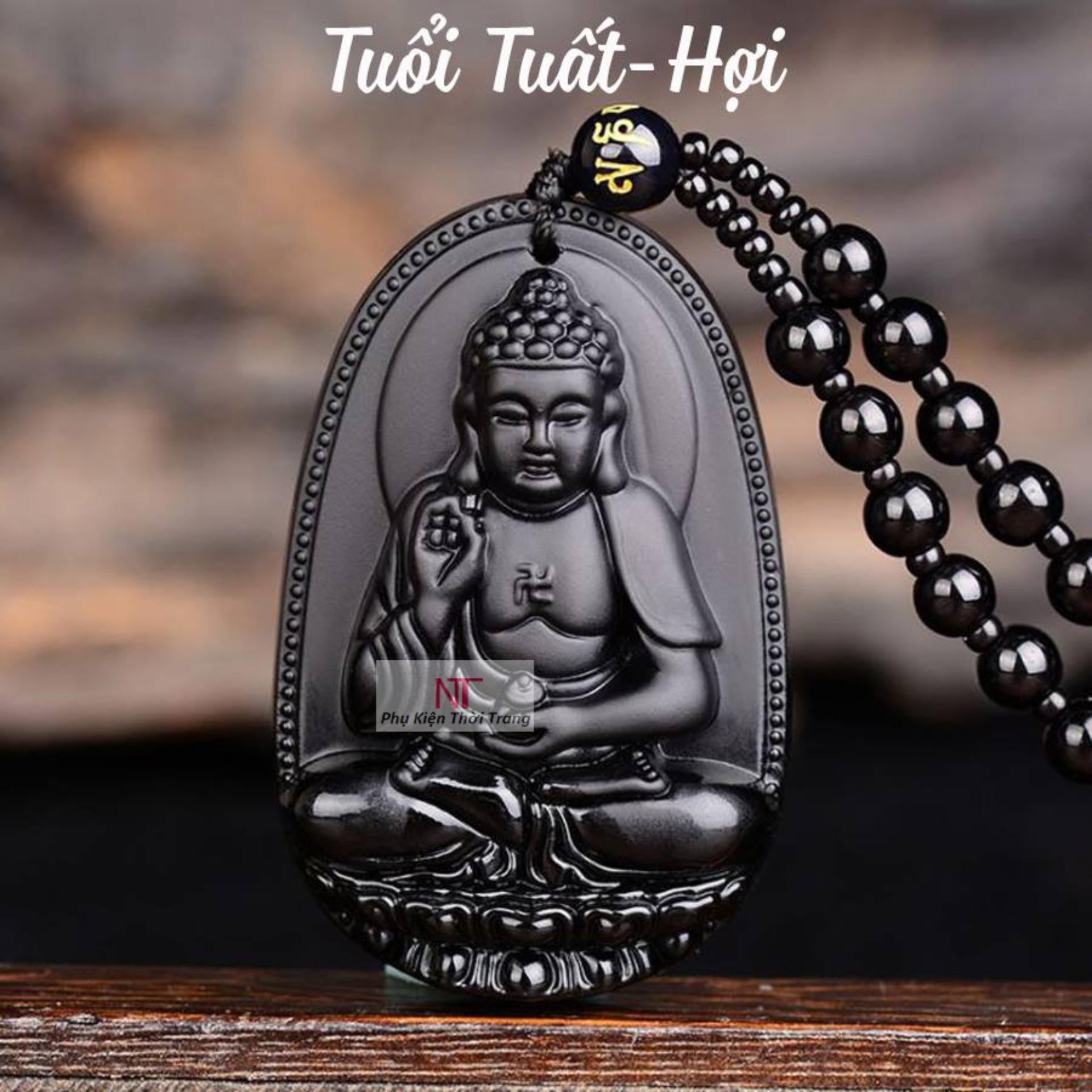 Dây chuyền nam mặt phật a di đà độ mệnh tuổi tuất-hợi-dc12