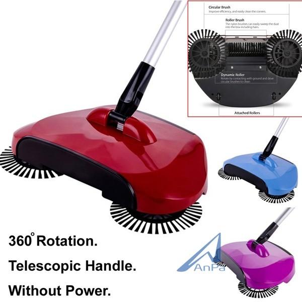 Chổi lau nhà, hút bụi đa năng 360 độ