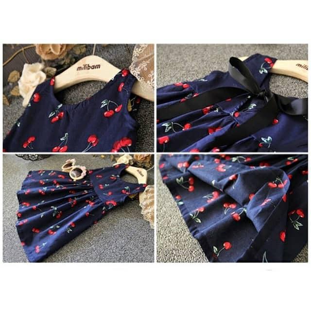 [HCM]Đầm Cherry đẹp cho bé