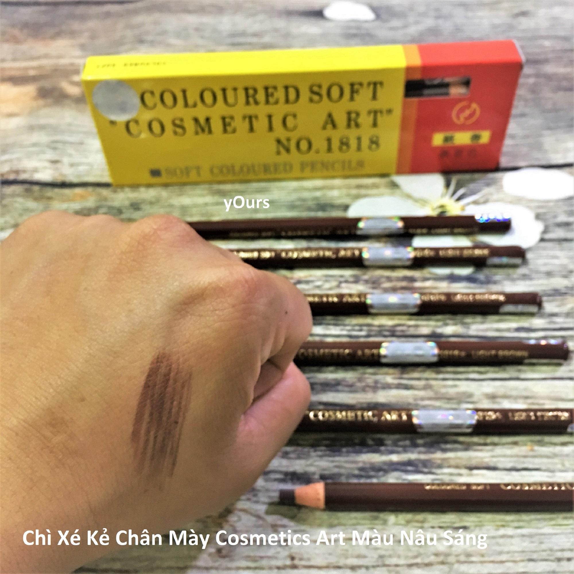 [Combo 2 Cây]  Chì Xé Kẻ Chân Mày Cosmetic Art Eyebrow Pencil Màu Nâu Sáng 2 Tem 1818 No.2 - Chì Kẻ Mày Cosmetic Art Eyebrow Pencil Màu Nâu Sáng 2 Tem 1818 No.2 - Chì Xé Cosmetic Art Eyebrow Pencil Màu Nâu Sáng 2 Tem 1818 No.2
