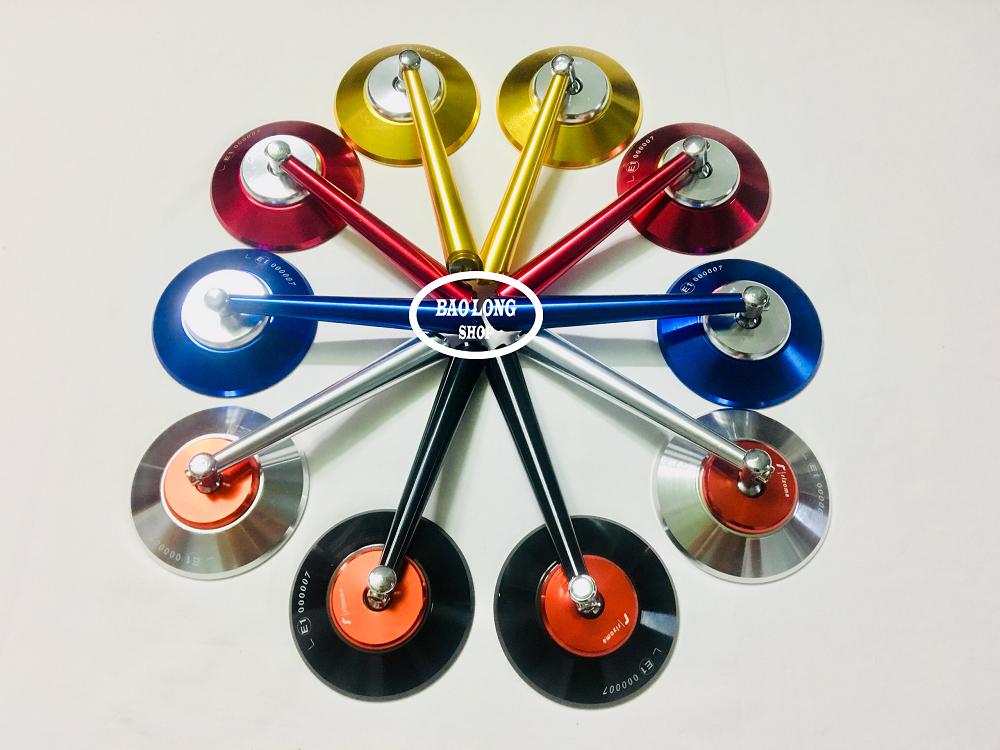 Bộ 2 kính chiếu hậu xe máy Rizoma Tròn (màu Vàng)