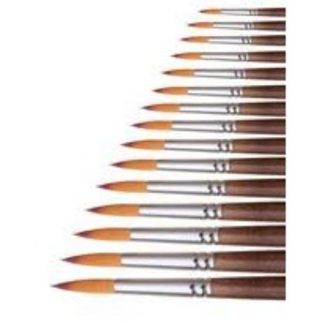 Cọ vẽ hand cán nâu, Nhiều số GIÁ TỐT