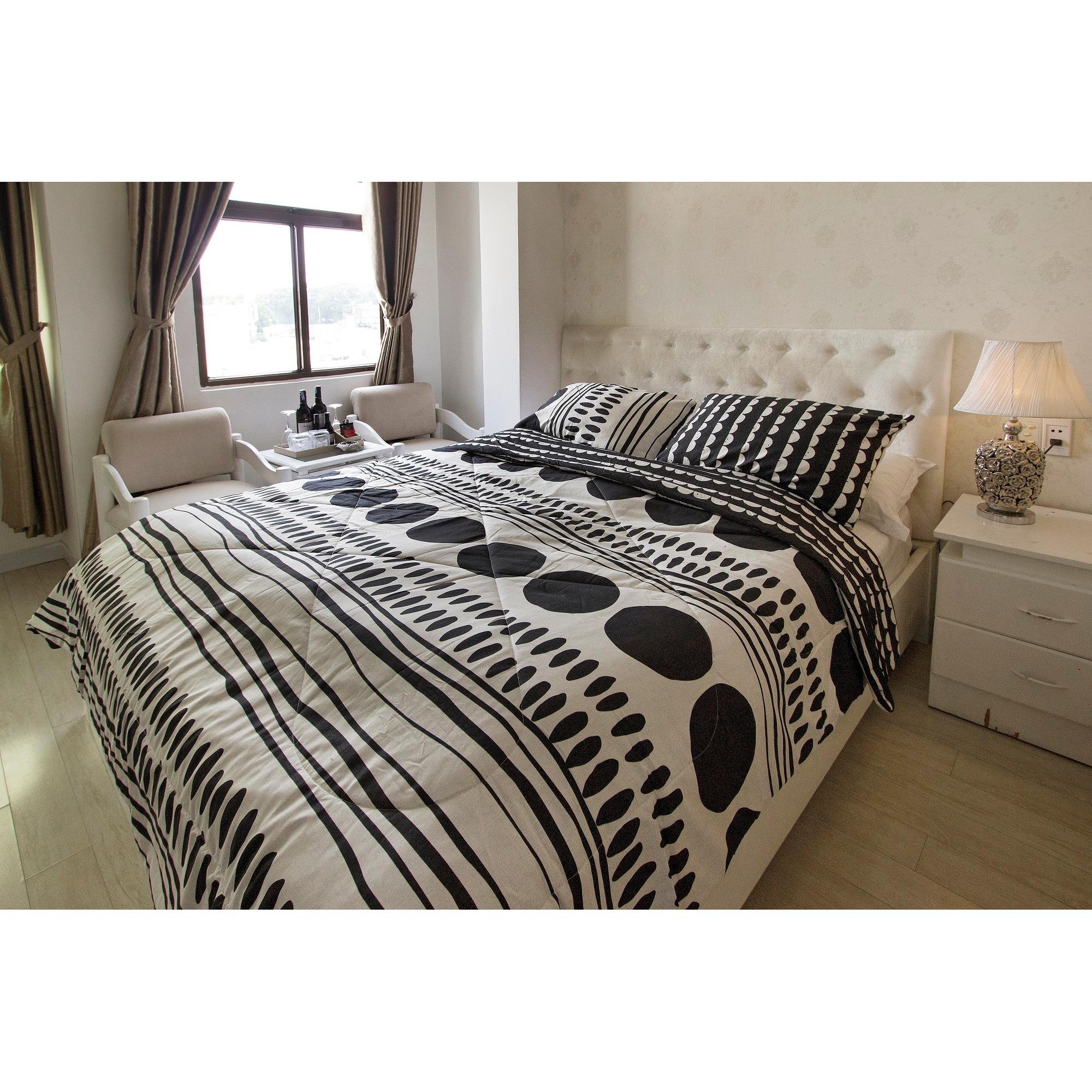 Bộ Chăn & Drap Cao Cấp Akemi Vita Di Casa Vicenza Microxt Sateen 1.6 x 2.0m - Lakota