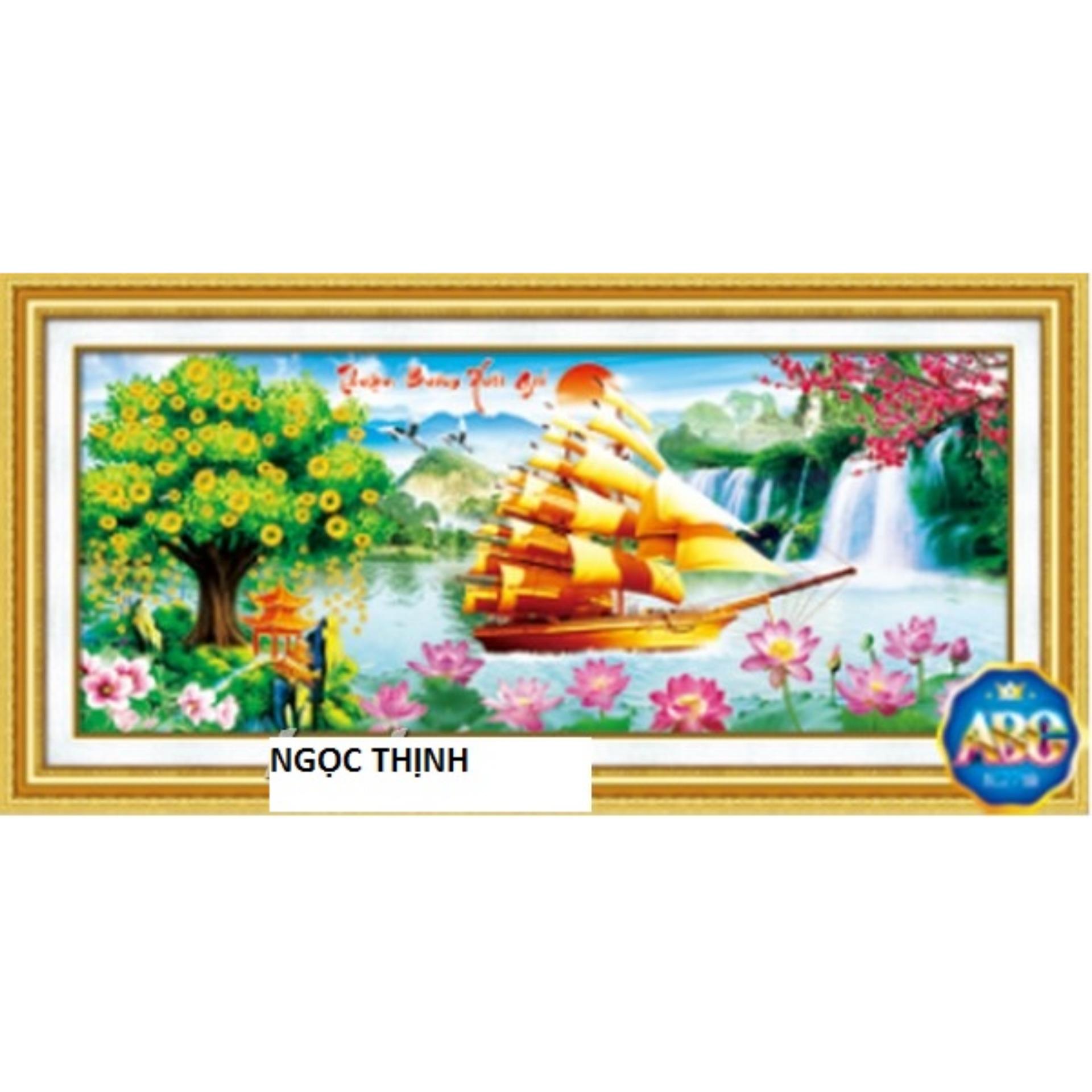 Tranh đính đá thuận buồm xuôi gió-DF342-Ngọc Thịnh