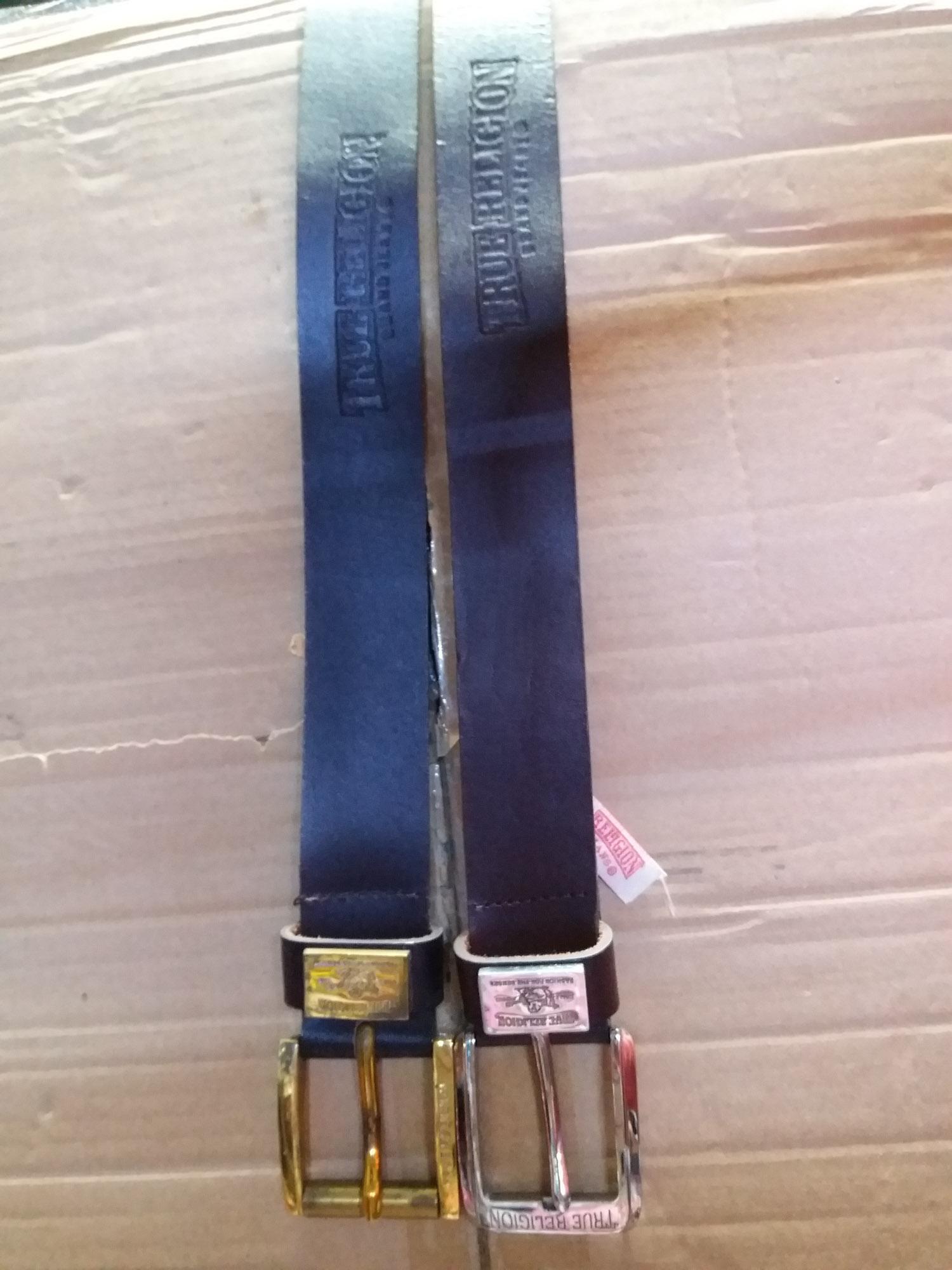 Thắt lưng ông địa TRUE RELIGION trắng