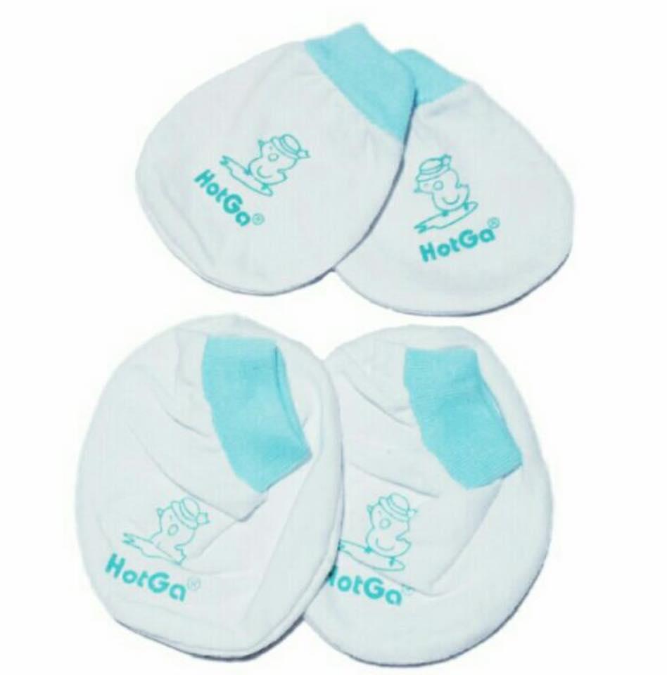 Combo 5 Bao Tay Bao Chân Thun Cho Bé Sơ Sinh Chất Cotton ( 5 Đôi Bao Tay + 5 Đôi Bao Chân)