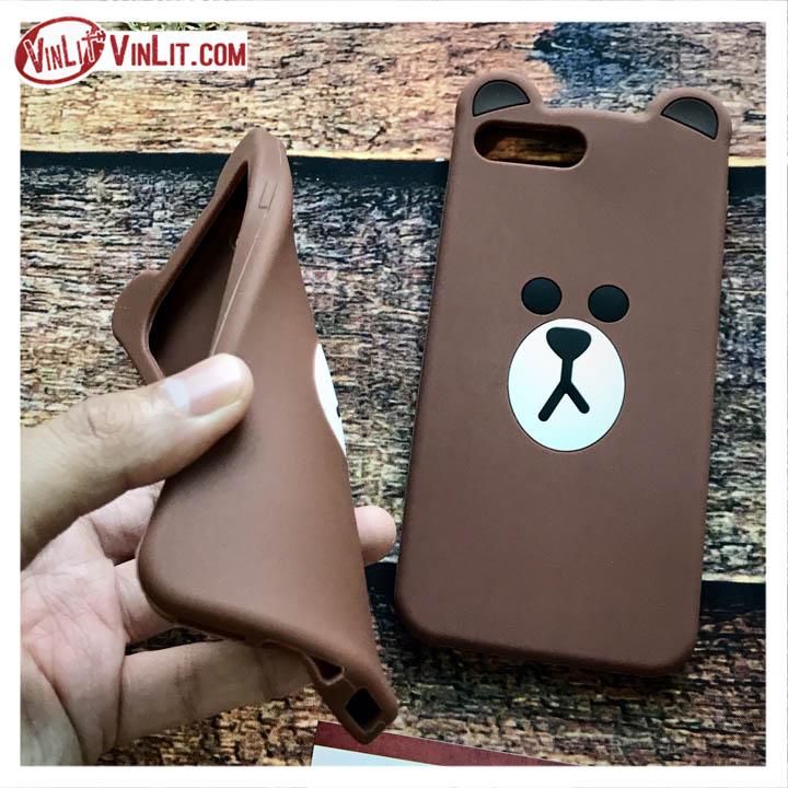Ốp lưng Iphone silicon gấu brown ốm dễ thương ( ip 6 / 6s ) - IPP181022A3AIP6