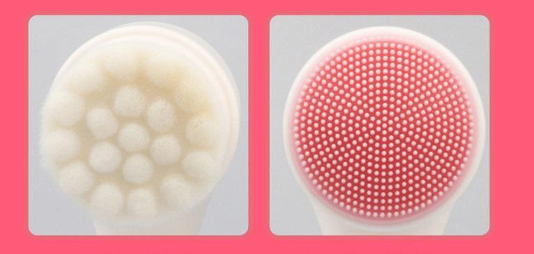 ⚡⚡ [HOT SALE] Dụng cụ rửa mặt silicon 3D 2 đầu FUNO