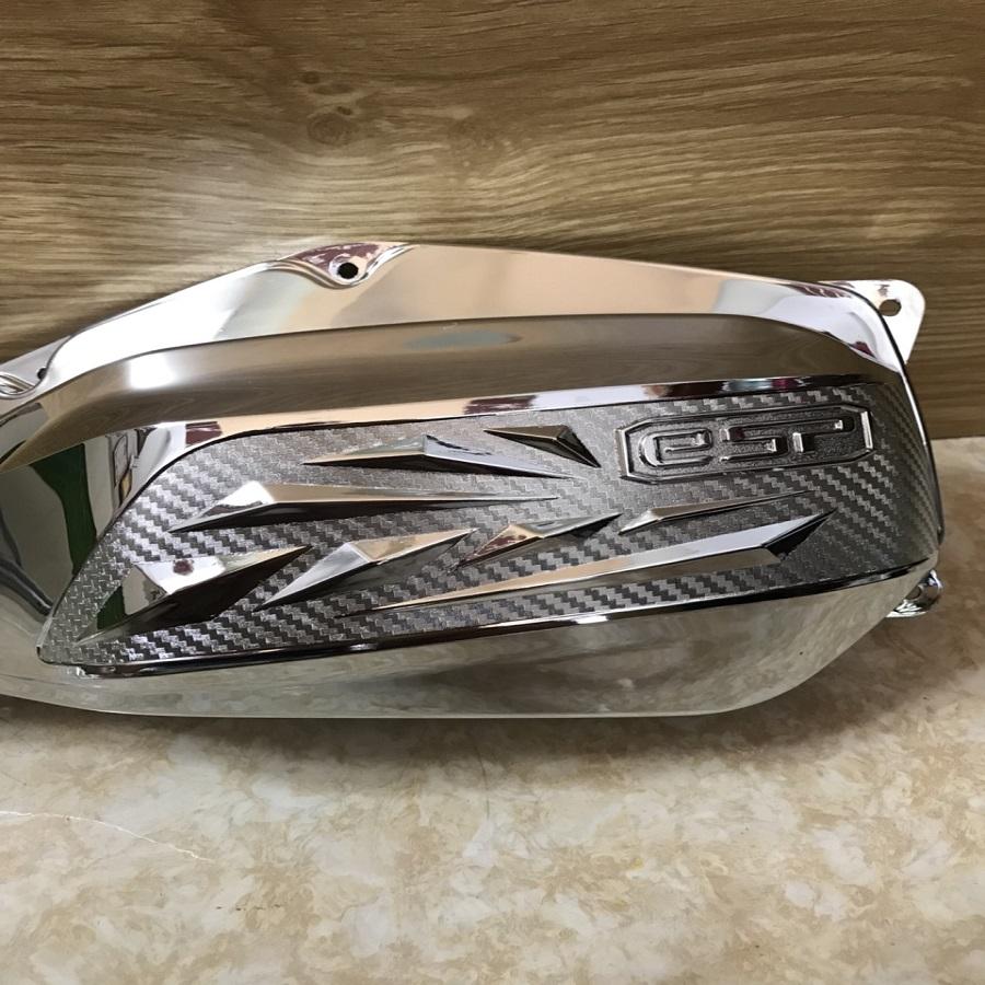 Bộ 4 món Air Blade 2013 - 2021 (Gác chân Inox + Bô E + Che bô + Quạt mạ crom xi) Cao Cấp