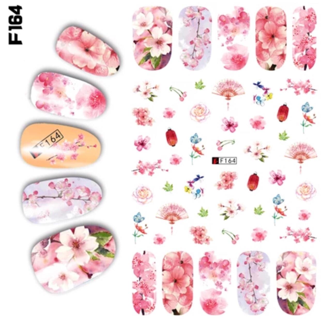 BỘ 2 TẤM STICKER DÁN MÓNG TAY HÌNH HOA FLOWER