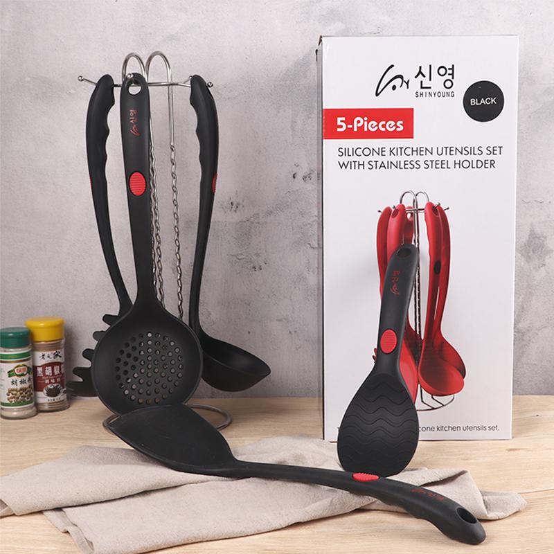 Hàng Nhập Khẩu Silicone Xẻng Chảo Chống Dính Chuyên Dụng Muôi Múc Canh Muỗng Có Lỗ Muôi Cơm Phù Hợp Với Đồ Gia Dụng Nhà Bếp Nướng Nguồn Cung Cấp