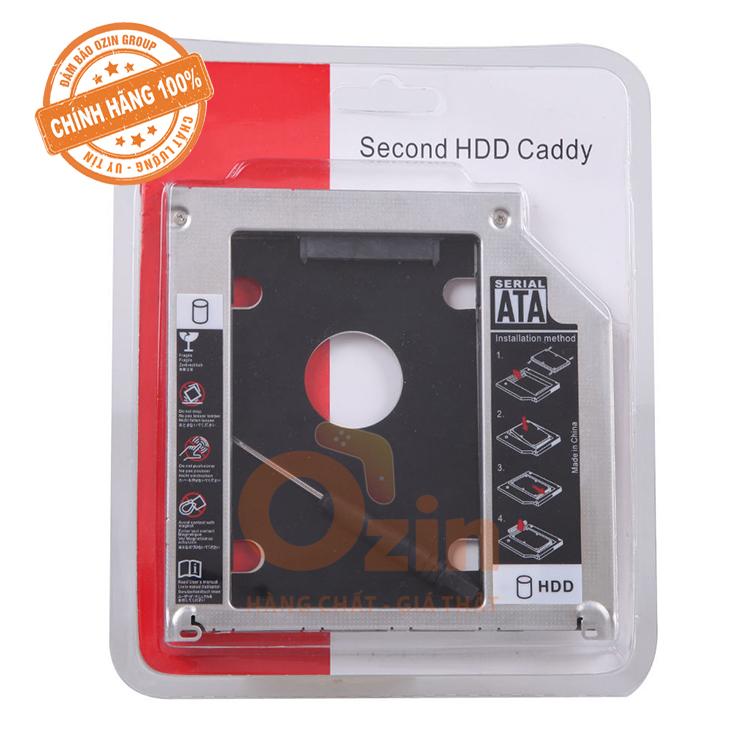 Khay lắp ổ cứng SSD/HDD CADDY BAY dày 12.7mm 2.5Inch