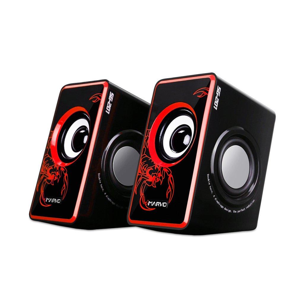 [HCM]Loa Marvo Speakers 7W Gaming SG-201 RD Red