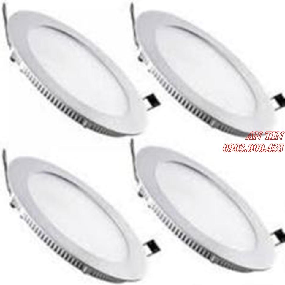 Bộ 10 đèn Led âm trần siêu mỏng tròn 12w (ánh sáng vàng)