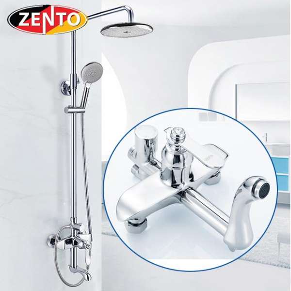 Bộ sen cây tắm nóng lạnh Zento ZT-ZS8086 (Trắng)