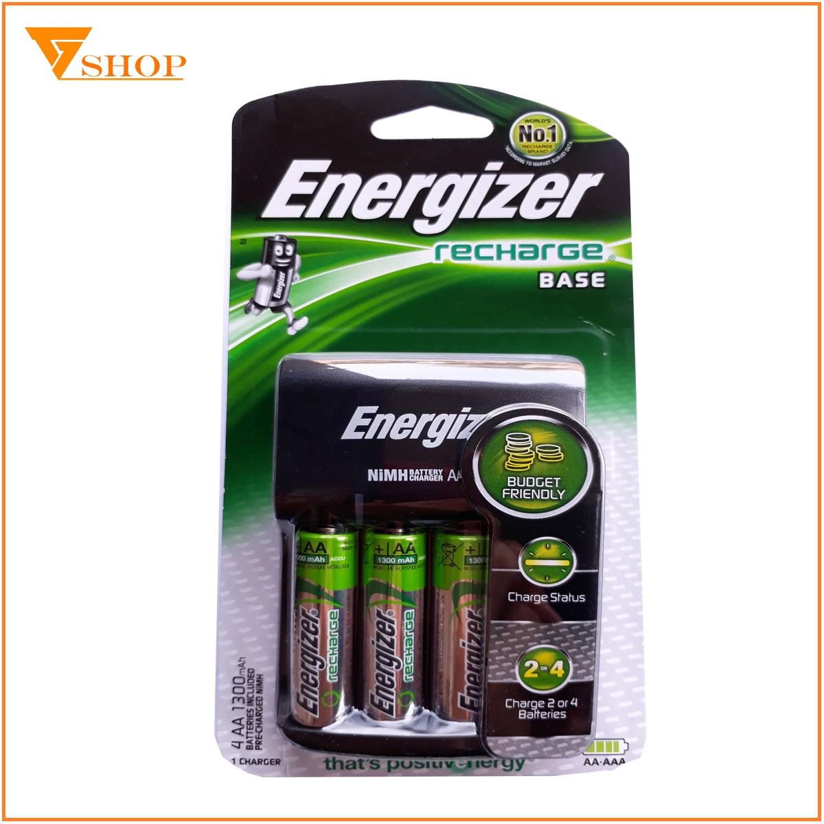 Combo 5 Máy sạc  Energizer kèm 4 pin sạc AA 1300mah